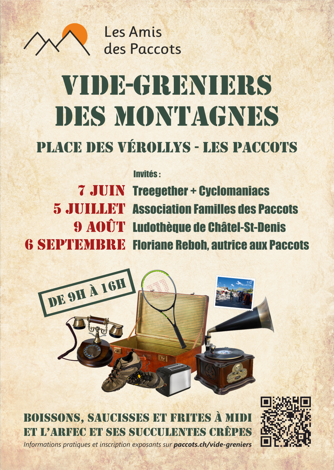 Invitation pour les Vide-greniers des montagnes